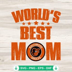 Baltimore Orioles SVG file for baseball mom, Cricut cut file