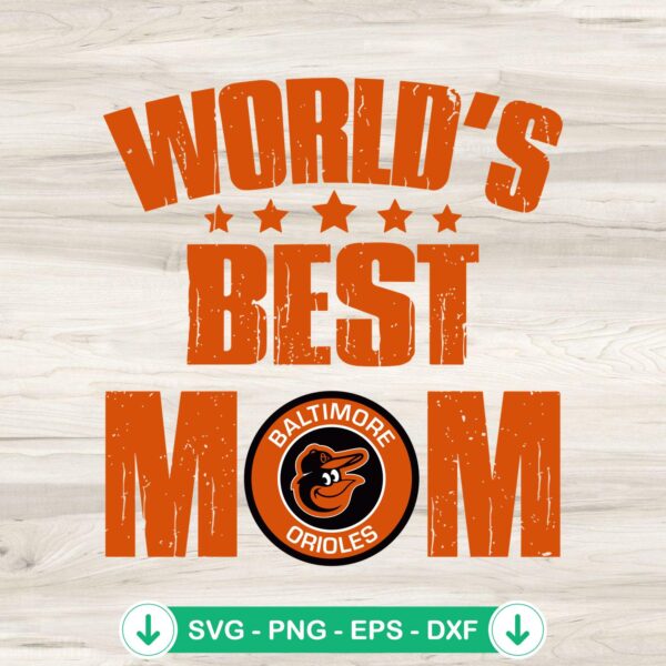 Baltimore Orioles SVG file for baseball mom, Cricut cut file