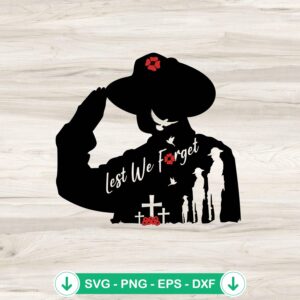 Lest We Forget SVG file, Remembrance Day cricut svg cutting file