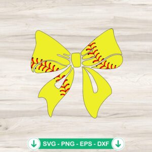 Baseball Bow SVG file for Cricut and cutting machines