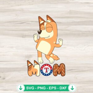 Bingo Mom Texas Rangers svg file for cricut cutting file