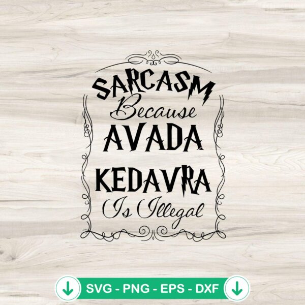 Avada Kedavra SVG file for Cricut cutting machine