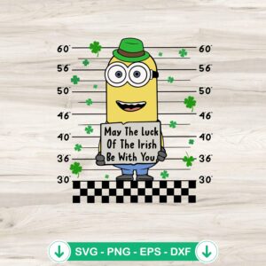 Minion May The Luck of Irish Be With You SVG file for Cricut