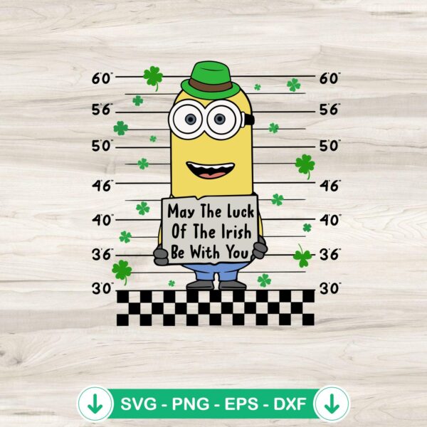 Minion May The Luck of Irish Be With You SVG file for Cricut