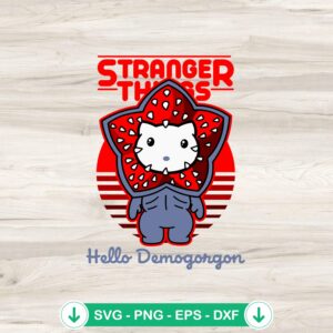 Hello Kitty Demogorgon SVG file, cutting file for Cricut