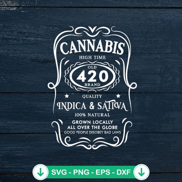 Cannabis High Time 420 SVG file for cutting machines