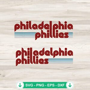 Vintage Philadelphia Phillies SVG file for Cricut and cutting machines
