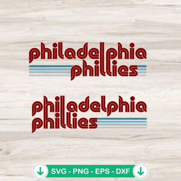 Vintage Philadelphia Phillies SVG file for Cricut and cutting machines