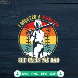 mockup-80782.jpg I Created A Monster She Calls Me Dad SVG file for Cricut