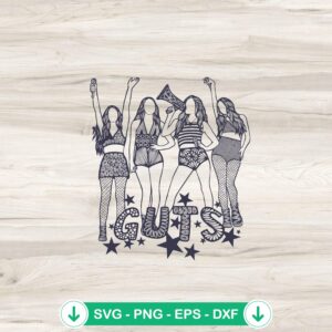 Guts Olivia Rodrigo SVG file for cricut cutting machine