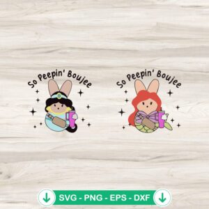 So Peepin Boujee Easter SVG file for Cricut cutting machines