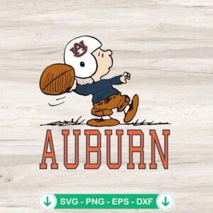 Funny Auburn Charlie Football SVG file for Cricut