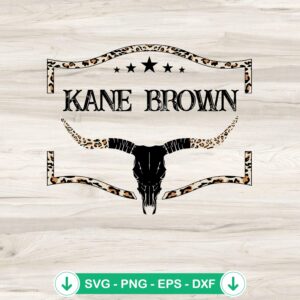 Kane Brown Bull Skull SVG file for Cricut cutting machine