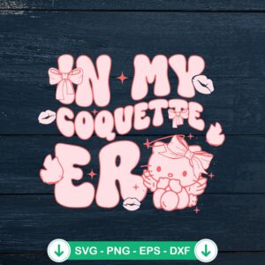 Hello Kitty In My Coquette Era svg file for Cricut cutting file