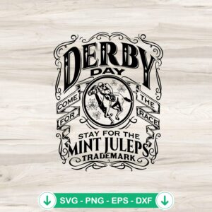 Derby Day Come for The Race svg file for cricut svg cutting file