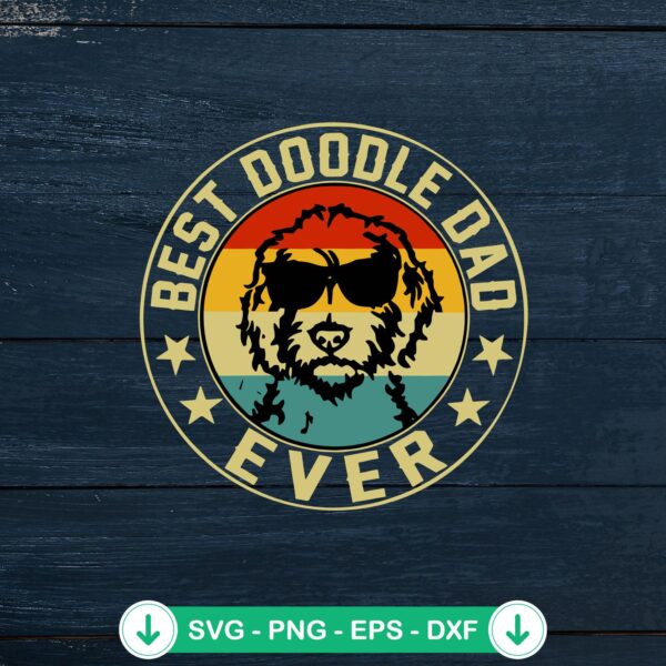 Best Doodle Dad Ever SVG file for Cricut cutting machine