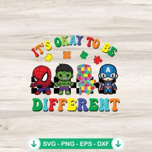 Superhero Autism SVG file for Cricut, cutting file