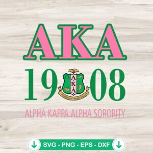 Alpha Kappa Alpha SVG file for Cricut cutting machine