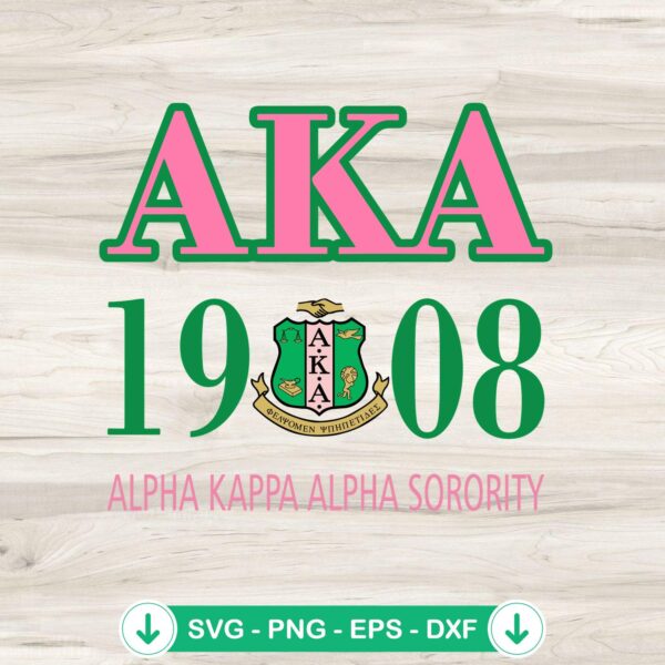 Alpha Kappa Alpha SVG file for Cricut cutting machine