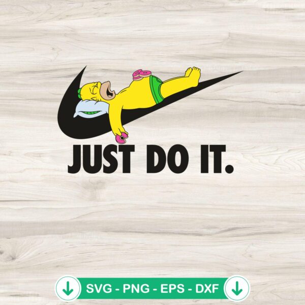 Simpson Just Do It SVG file for Cricut cutting machine