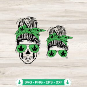 Skeleton Weed Mom SVG file for cricut, cutting file