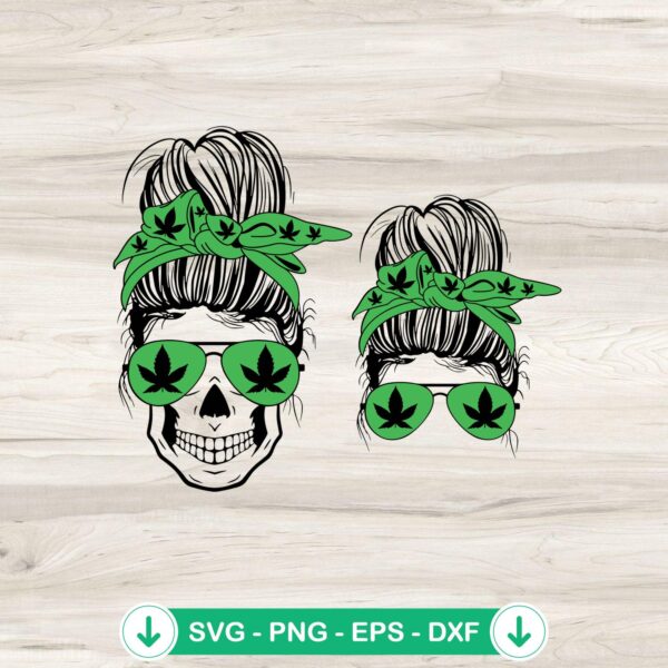 Skeleton Weed Mom SVG file for cricut, cutting file