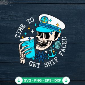 Funny Skeleton Cruise Vacation SVG file for Cricut and cutting machines