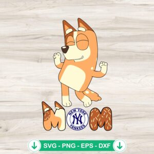 Cute Bingo Mom Newyork Yankees Baseball SVG file for Cricut
