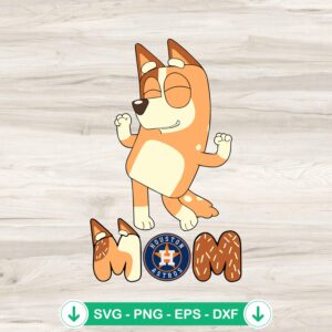 Cute Bingo Houston Astros Baseball Mom SVG file for Cricut
