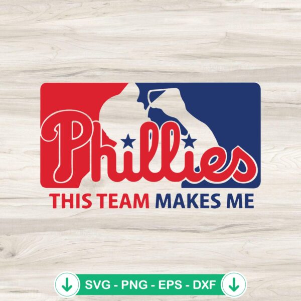 Phillies This Team Make Me Drink SVG file for Cricut