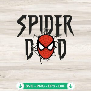 Spider Dad Face Mask SVG file for cricut cutting machine
