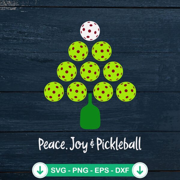 Peace Joy Pickleball SVG file for Cricut cutting machine