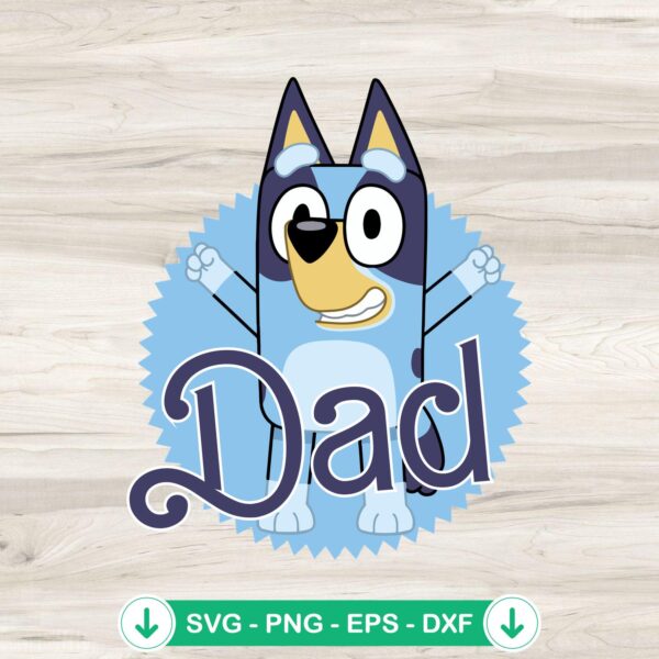 Bluey Dad Barbie Logo SVG file for Cricut cutting projects