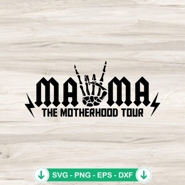 Mama Rock Tour SVG cutting file for Cricut and DIY projects