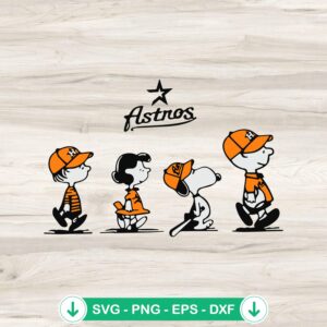 Houston Astros Peanuts Movie svg file for cricut cutting machine