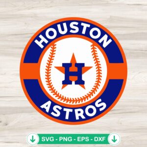 Houston Astros Baseball logo SVG file for cricut cutting machine