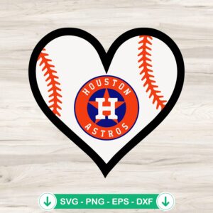 Houston Astros Baseball SVG file for Cricut cutting machine