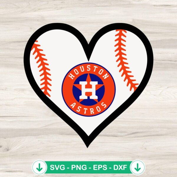 Houston Astros Baseball SVG file for Cricut cutting machine
