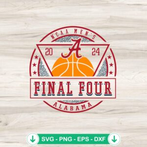 Alabama Basketball Final Tour SVG file for Cricut cutting
