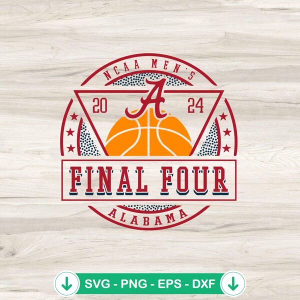 Alabama Basketball Final Tour SVG file for Cricut cutting