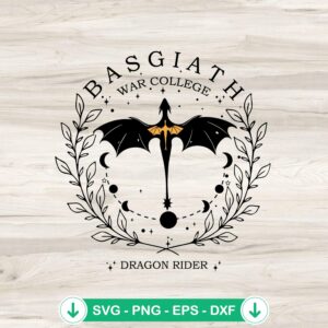 Basgiath War College SVG file for cricut, cutting file