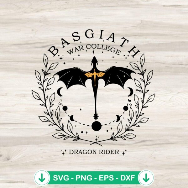 Basgiath War College SVG file for cricut, cutting file