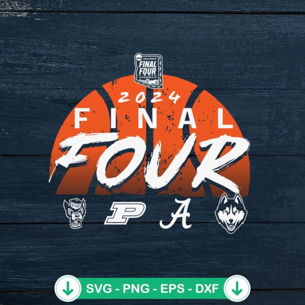 2024 Mens Basketball Final Four SVG file for cricut cutting