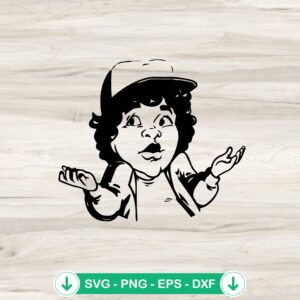 Dustin Henderson SVG file for Cricut cutting machine