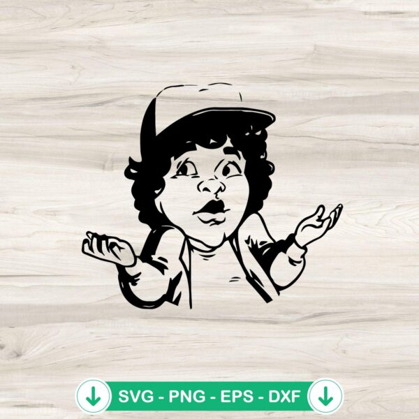 Dustin Henderson SVG file for Cricut cutting machine