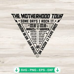 The Motherhood Tour SVG file for Cricut, cut file