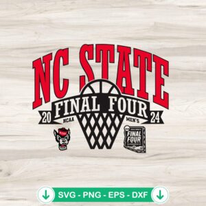 NC State Final Four 2024 SVG file for Cricut cutting machine