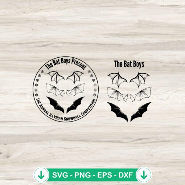 The Bat Boys SVG file for Cricut, cutting file for DIY projects