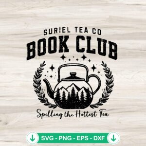 mockup-81485.jpg Suriel Tea Co Book Club SVG file for Cricut and cutting machine