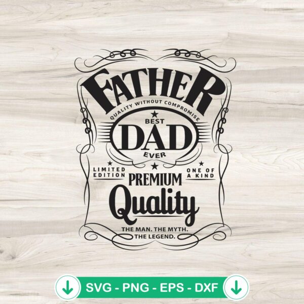 Best Dad Ever SVG file for Cricut cutting projects